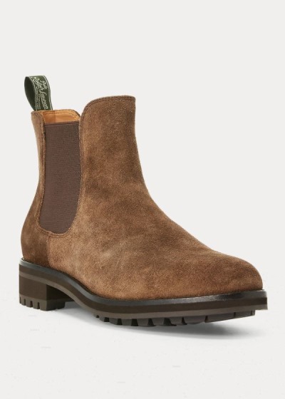 Polo Ralph Lauren Bryson Suede Chelsea Boots Herre Danmark (WRXKE0641)